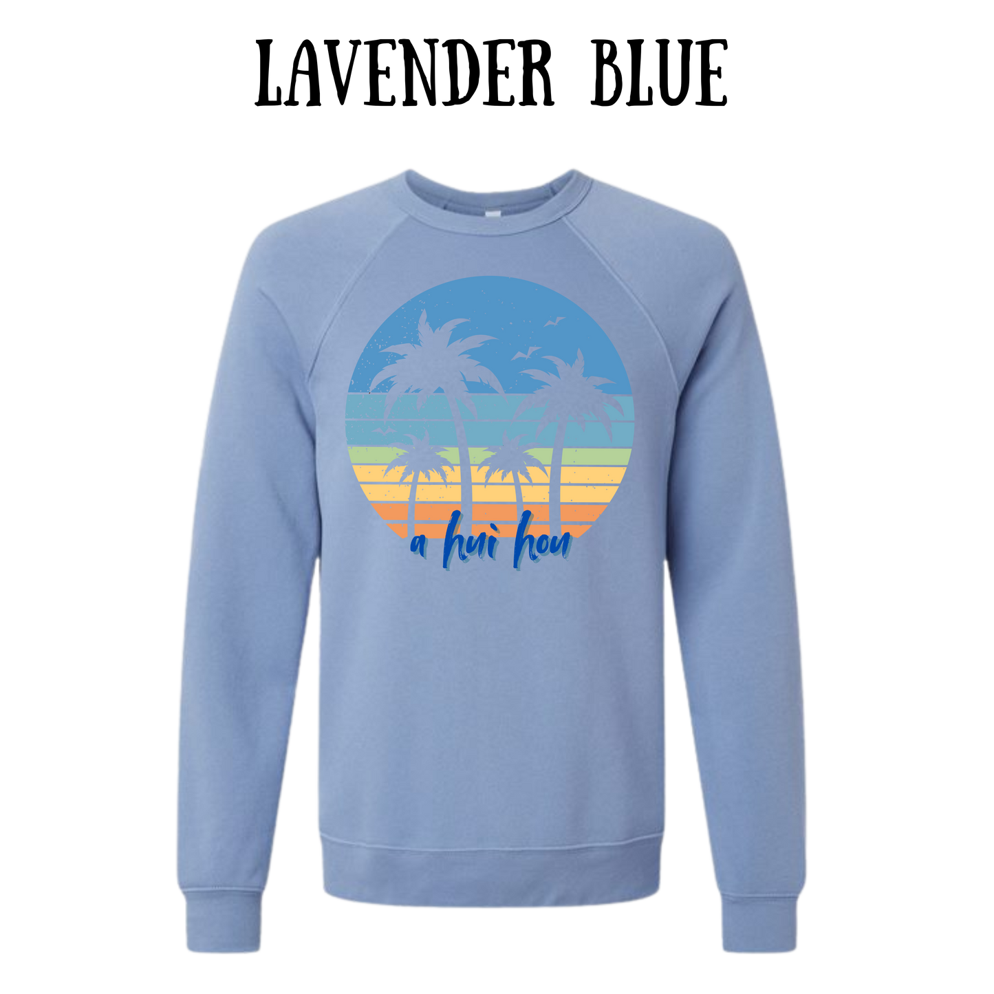 VP - A Hui Hou - Sponge Fleece Raglan Sweatshirt - Blues, Purples