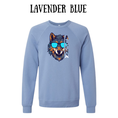 BP - Alpha - Sponge Fleece Raglan Sweatshirt - Blues, Purples