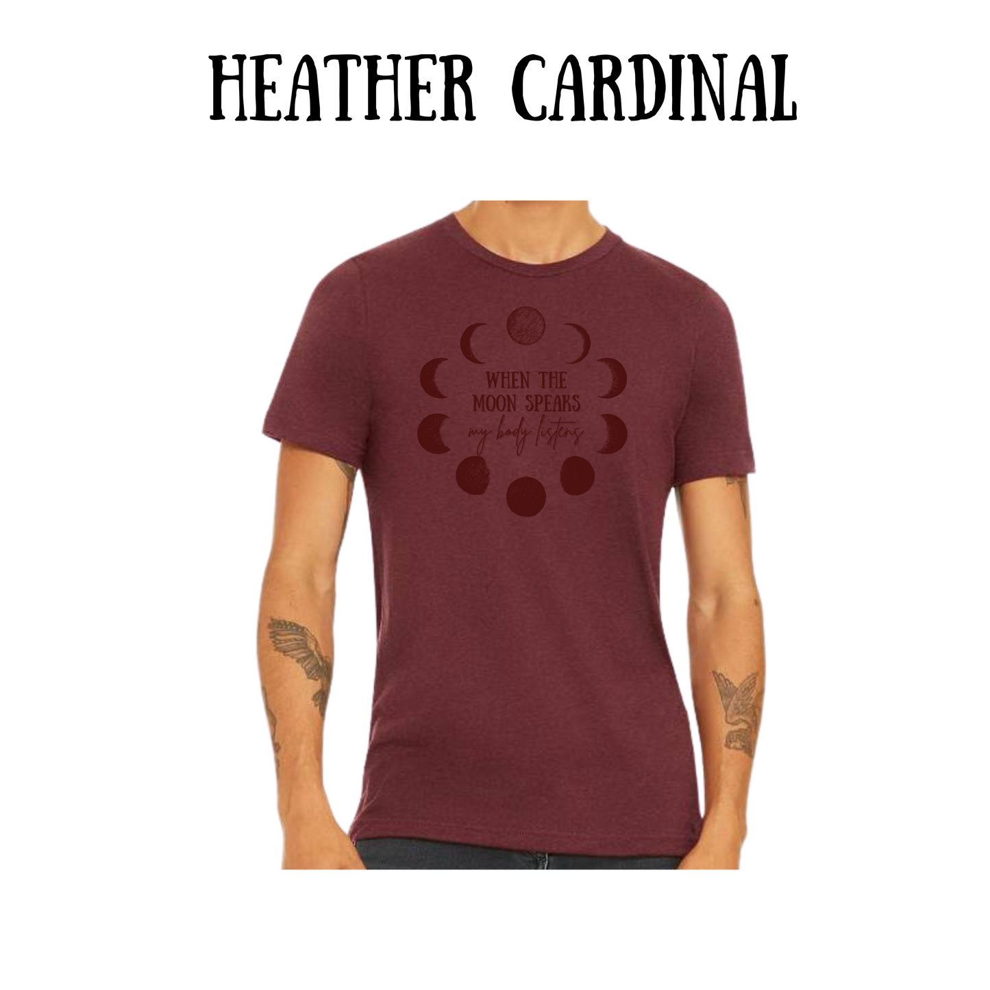 BP - When The Moon Speaks - unisex tee - yellows, oranges, reds