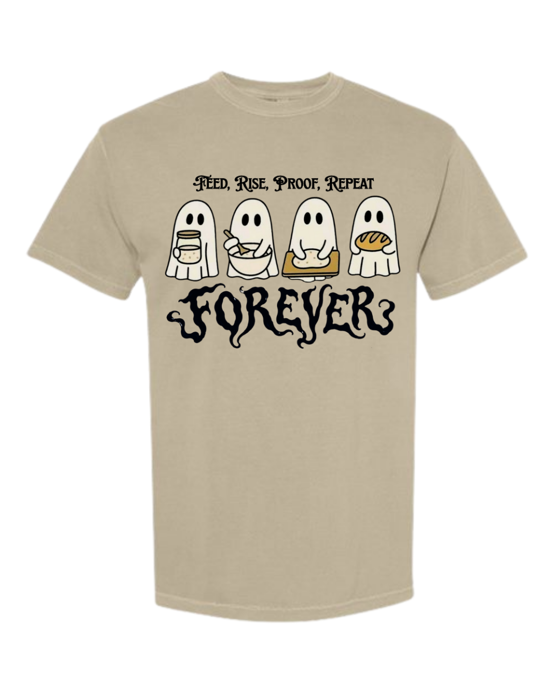 Sourdough Ghosties - Comfort Colors - Heavyweight Unisex Tee - Neutral Colors