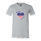 One Nation One Heart - Bella+Canvas - Unisex V-Neck - Neutral Colors