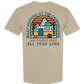 What Happens At The Campground - Comfort Colors - Heavyweight Unisex Tee - Neutral Colors