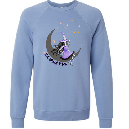 HP - Hot Ghoul Vibes - Sponge Fleece Raglan Sweatshirt - Blues, Purples