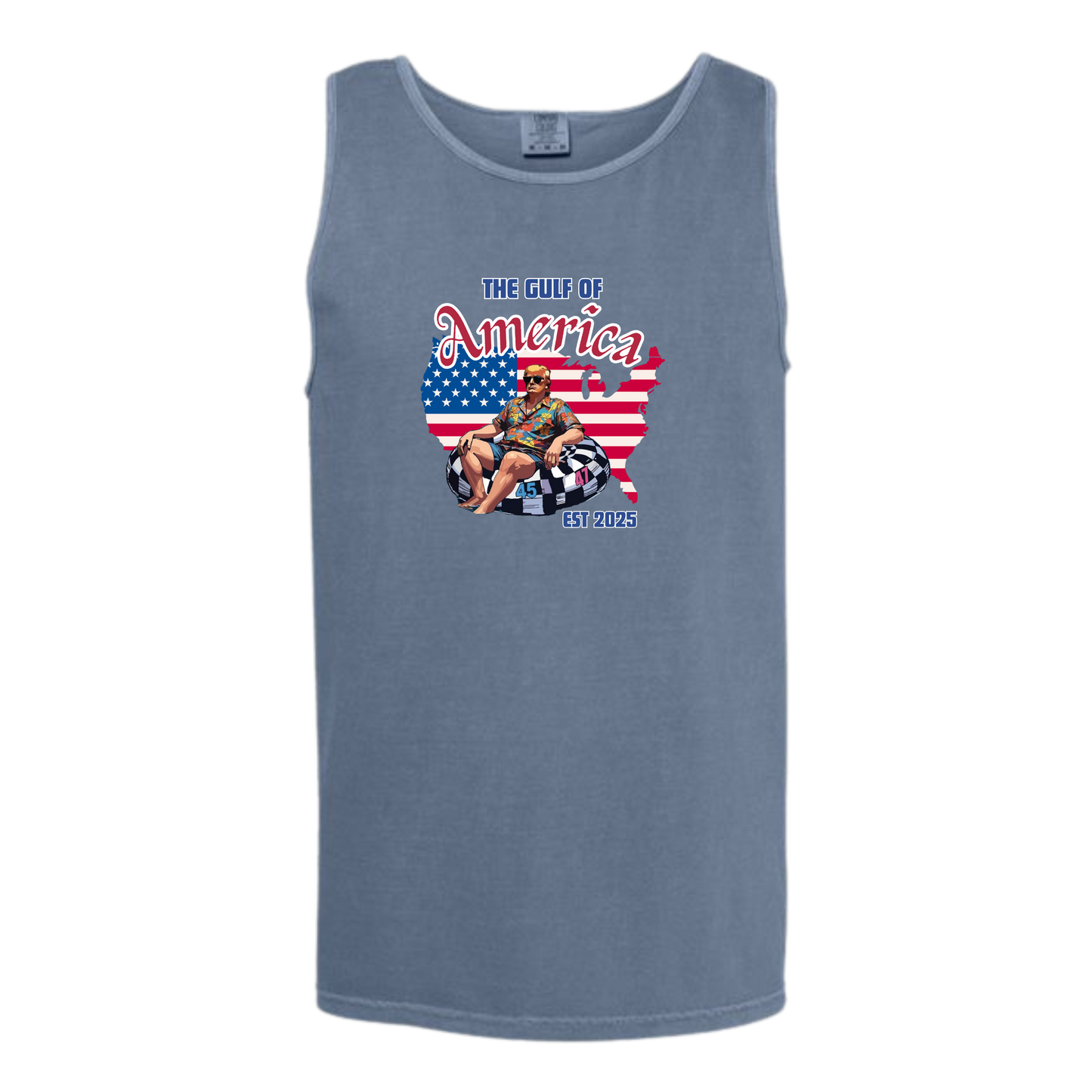 The Gulf of America - Comfort Colors - Unisex Tank - Neutral Colors & Blues