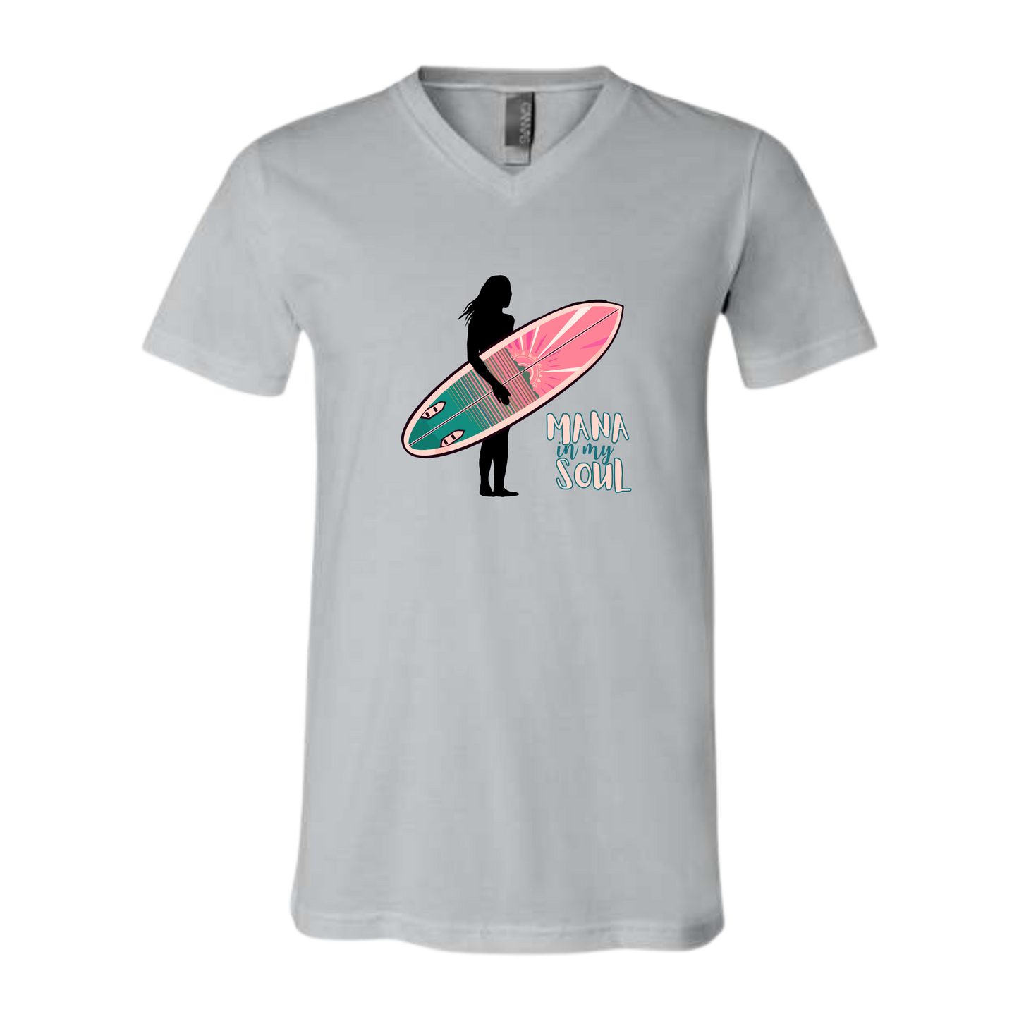Mana in My Soul - Bella+Canvas - Unisex V-Neck - Neutral Colors