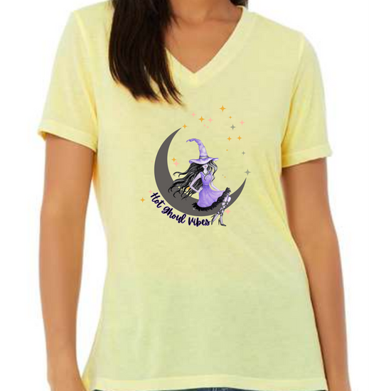 Hot Ghoul Vibes - Women's V-Neck - Assorted Colors