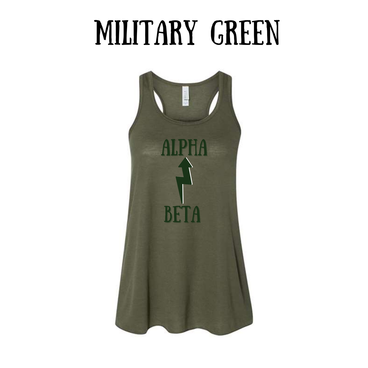 BP - Beta to Alpha - Women's Flowy Racerback Tank