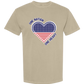 One Nation One Heart - Comfort Colors - Heavyweight Unisex Tee - Neutral Colors