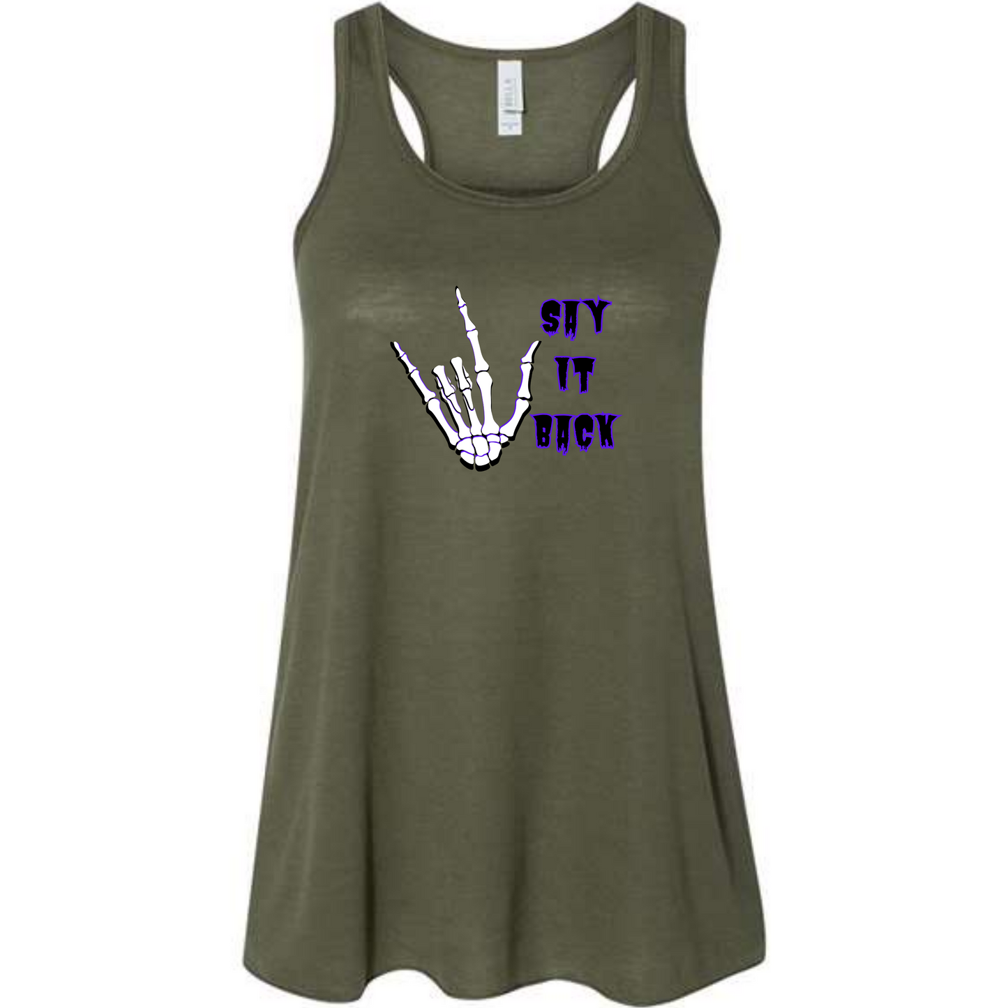 I Love You, Say It Back - Women's Flowy Racerback Tank