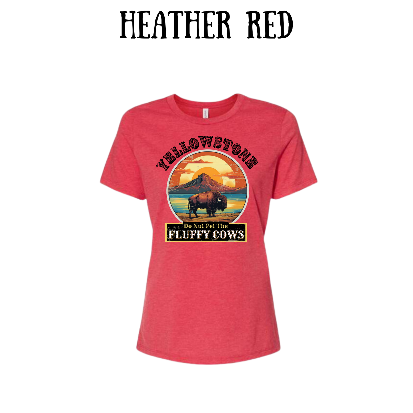 CP - Yellowstone: Fluffy Cows - Women's Relaxed Fit Tee - Assorted Colors