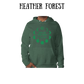 when the moon speaks - sponge fleece hoodie - greens, neutrals