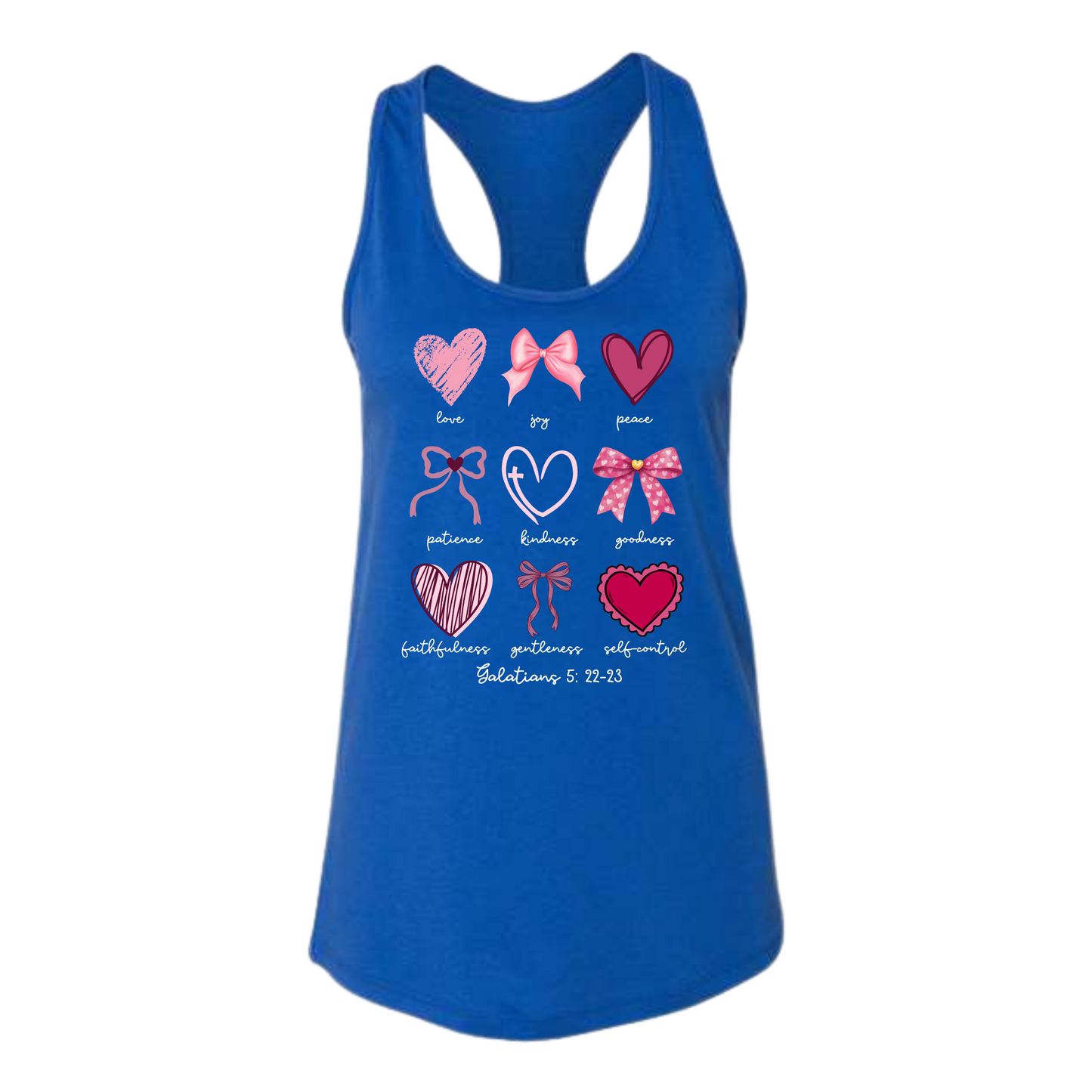 Galatians 5 - Valentines - Bella+Canvas - Women's Jersey Racerback Tank