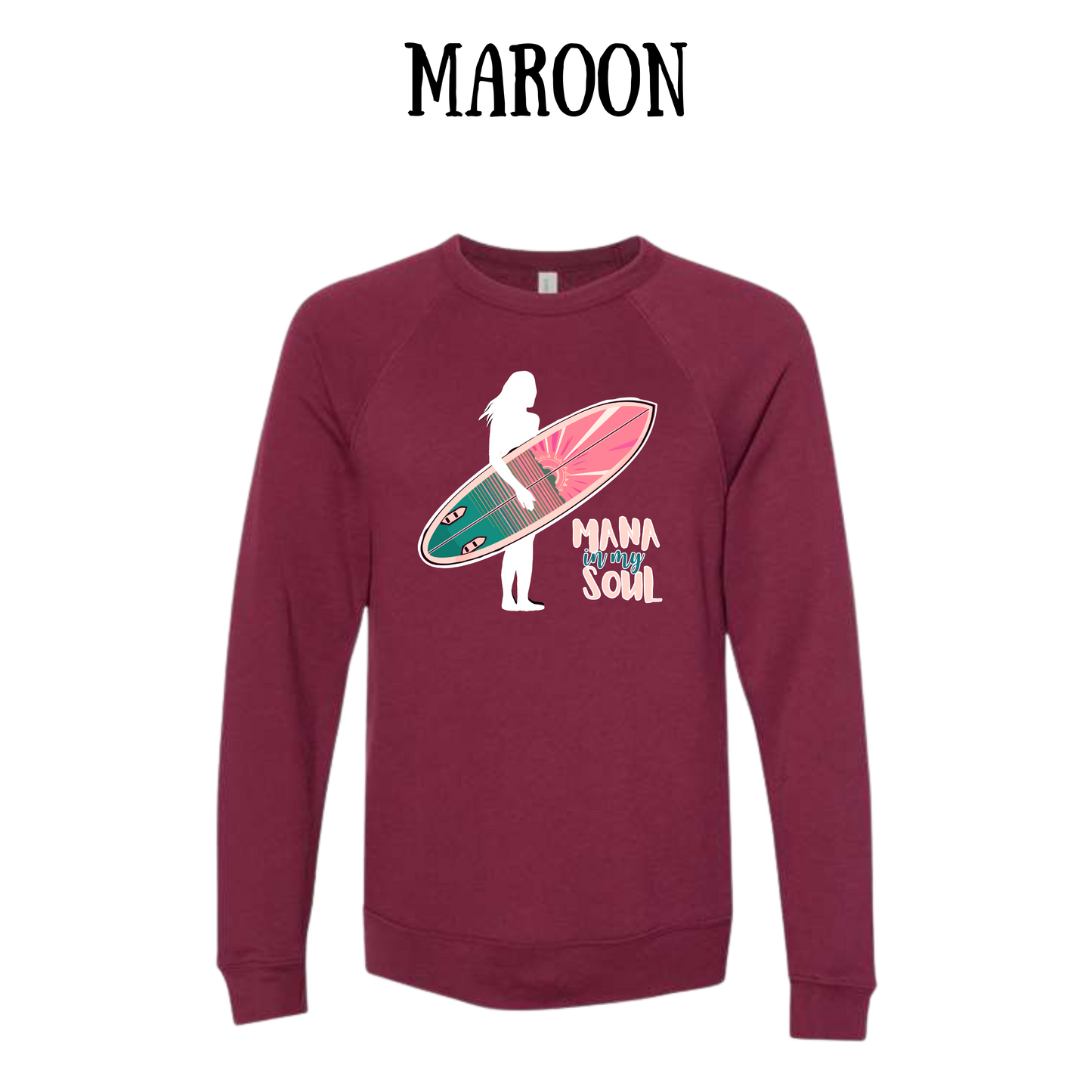 VP - Mana in My Soul - Sponge Fleece Raglan Sweatshirt - Assorted Colors