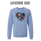 The World is a Better Place With YOU in it - Sponge Fleece Raglan Sweatshirt - Blues, Purples