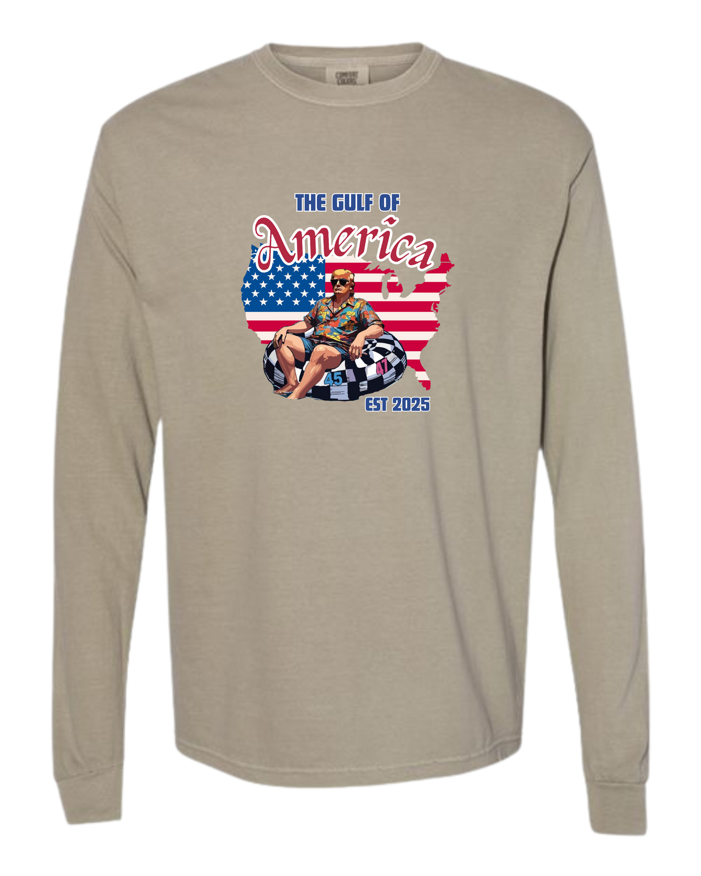 The Gulf of America - Comfort Colors - Heavyweight Long Sleeve Tee - Neutral Colors