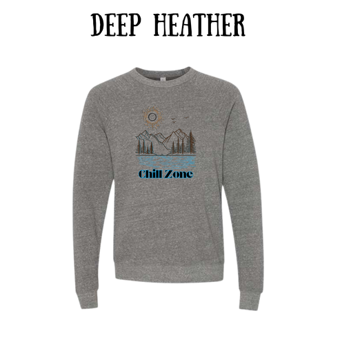 CP - Chill Zone - Sponge Fleece Raglan Sweatshirt - Greens, Neutrals