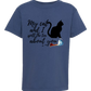 My Cat and I spill the tea about you - Comfort Colors - Heavyweight Youth Tee - Neutral Colors & Blues