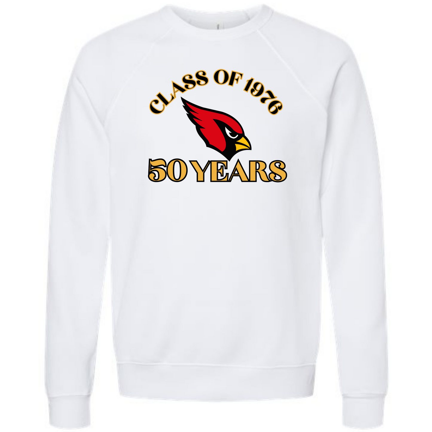 CUHS 50 years - Sponge Fleece Raglan Sweatshirt - Assorted Colors