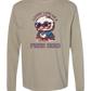 Lovin' Life as a Free Bird - Comfort Colors - Heavyweight Long Sleeve Tee - Neutral Colors