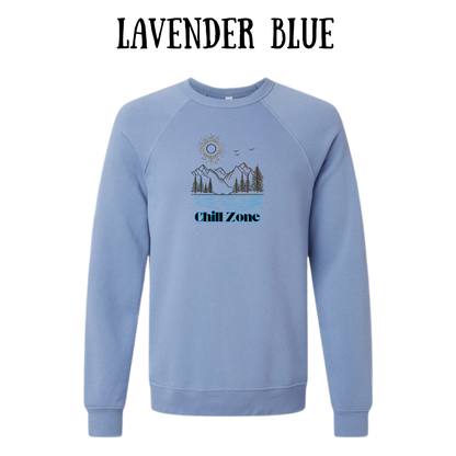 CP - Chill Zone - Sponge Fleece Raglan Sweatshirt - Blues, Purples