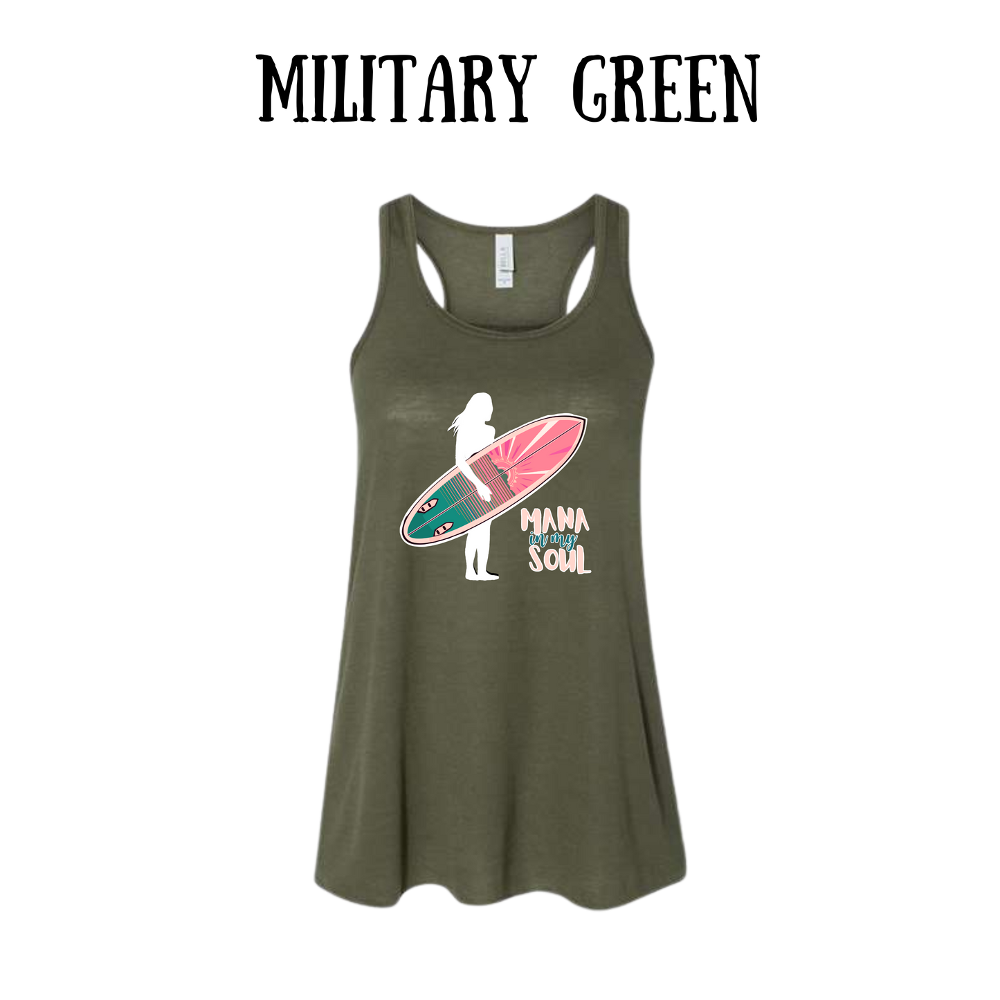 VP - Mana in My Soul - Women's Flowy Racerback Tank