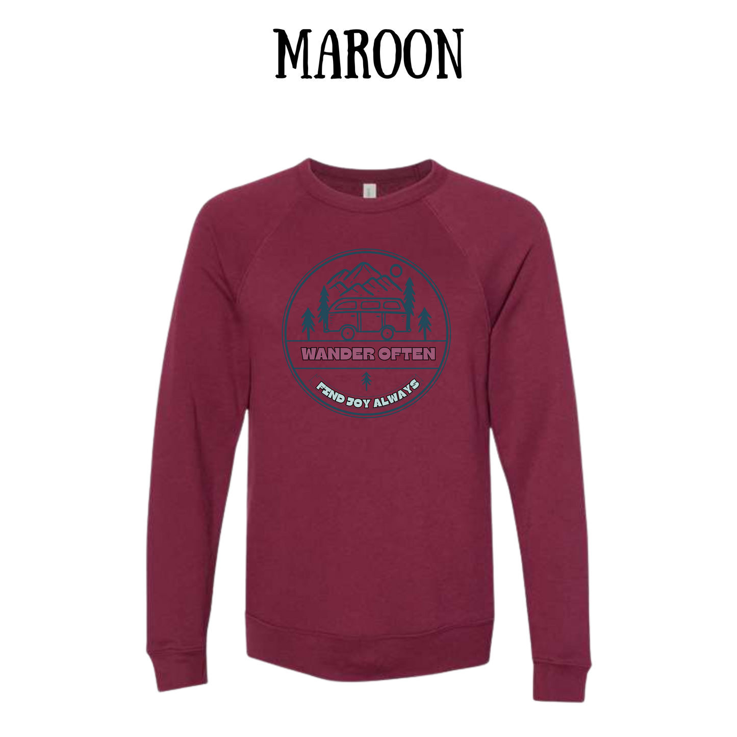 CP - Wander Often - Sponge Fleece Raglan Sweatshirt - Assorted Colors