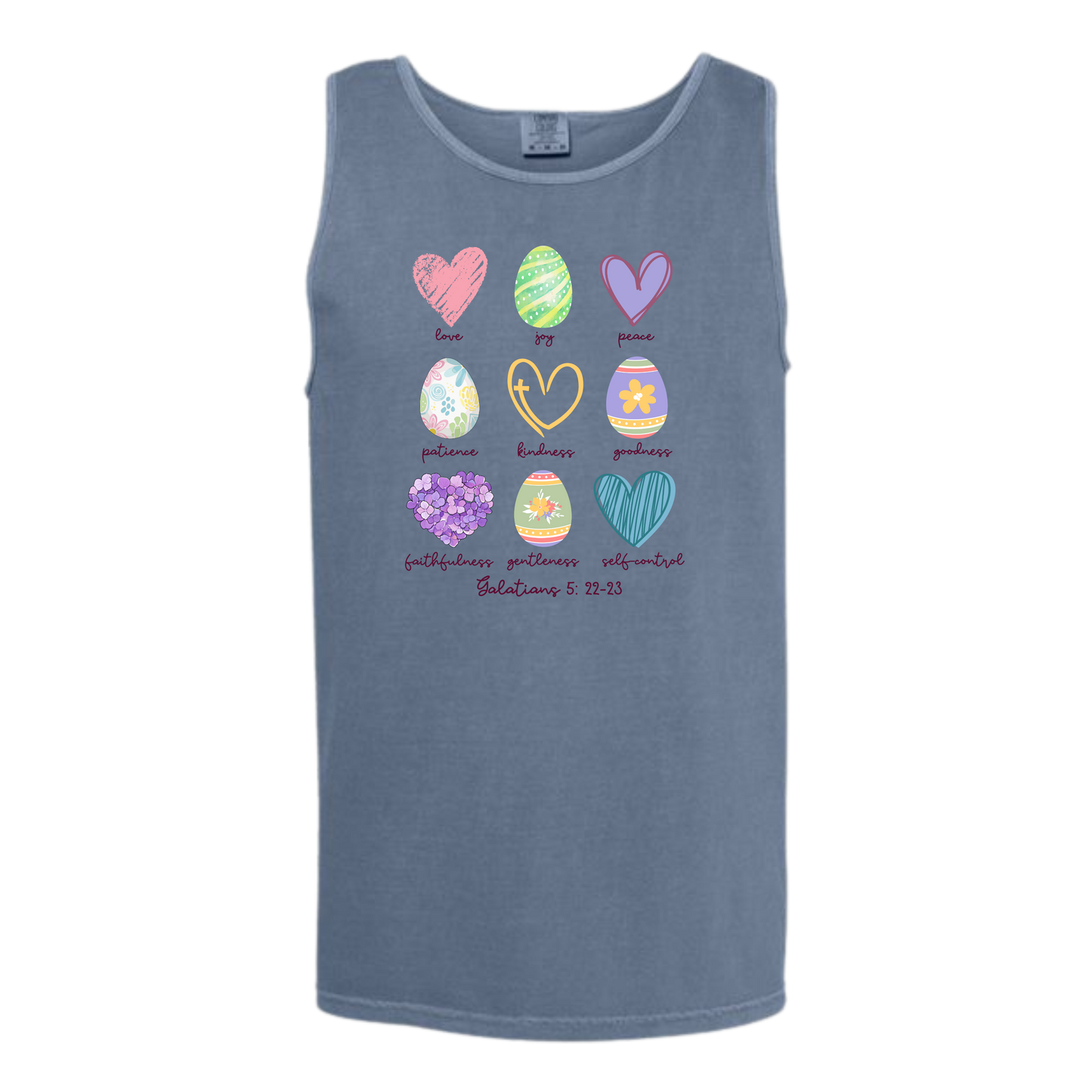 Galatians 5 - Easter - Comfort Colors - Unisex Tank - Neutral Colors & Blues
