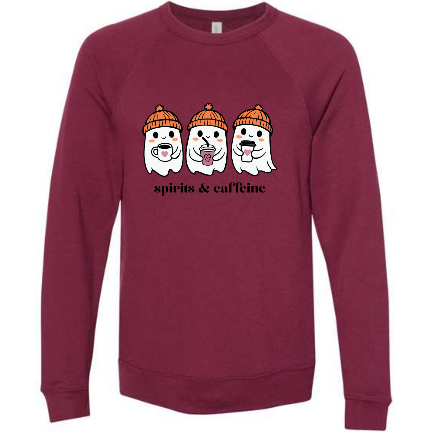HP - Spirits & Caffeine - Sponge Fleece Raglan Sweatshirt - Assorted Colors