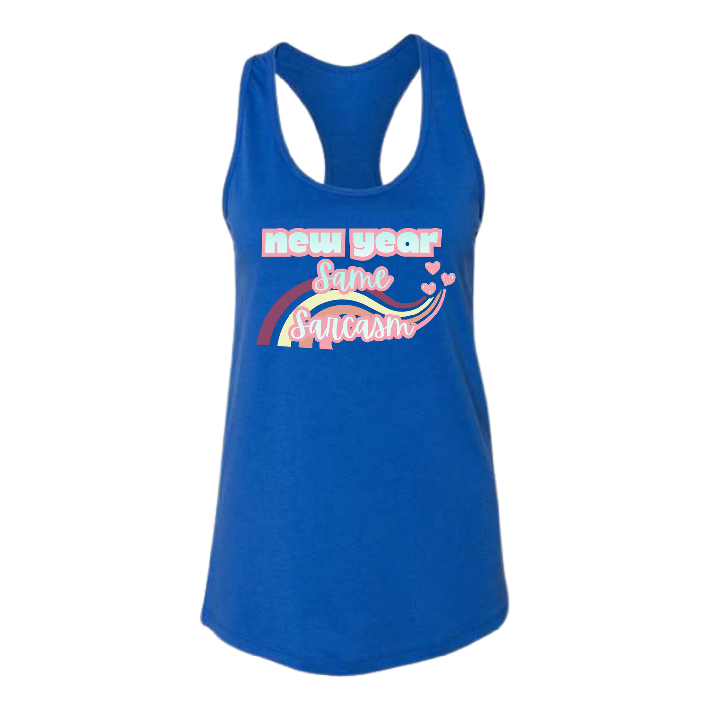 New Year Same Sarcasm - Bella+Canvas - Women's Jersey Racerback Tank