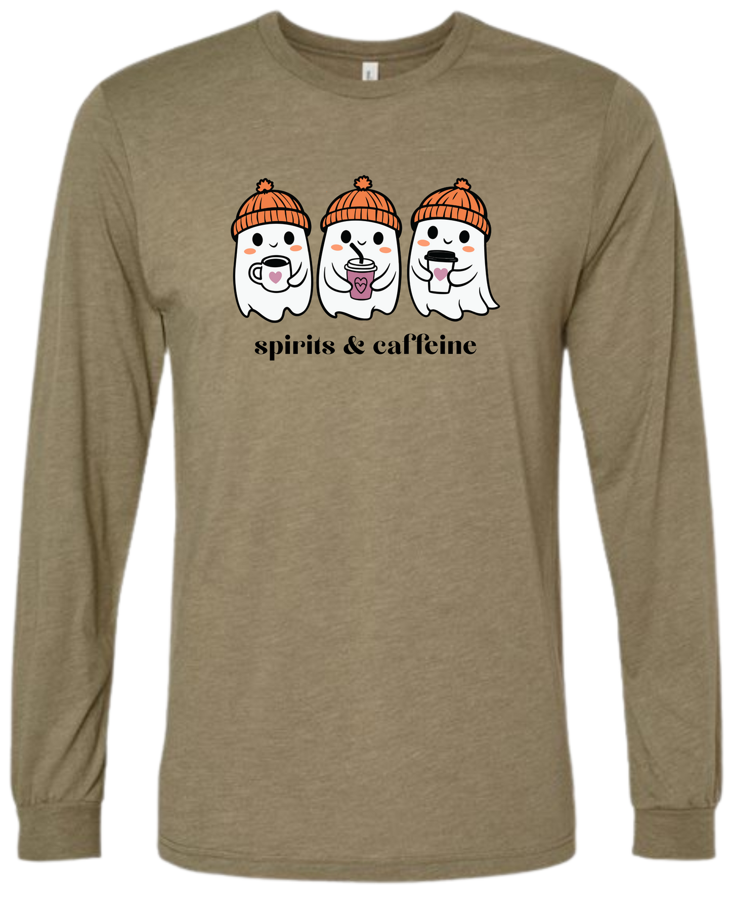 Spirits & Caffeine - Unisex Long Sleeve - Assorted Colors