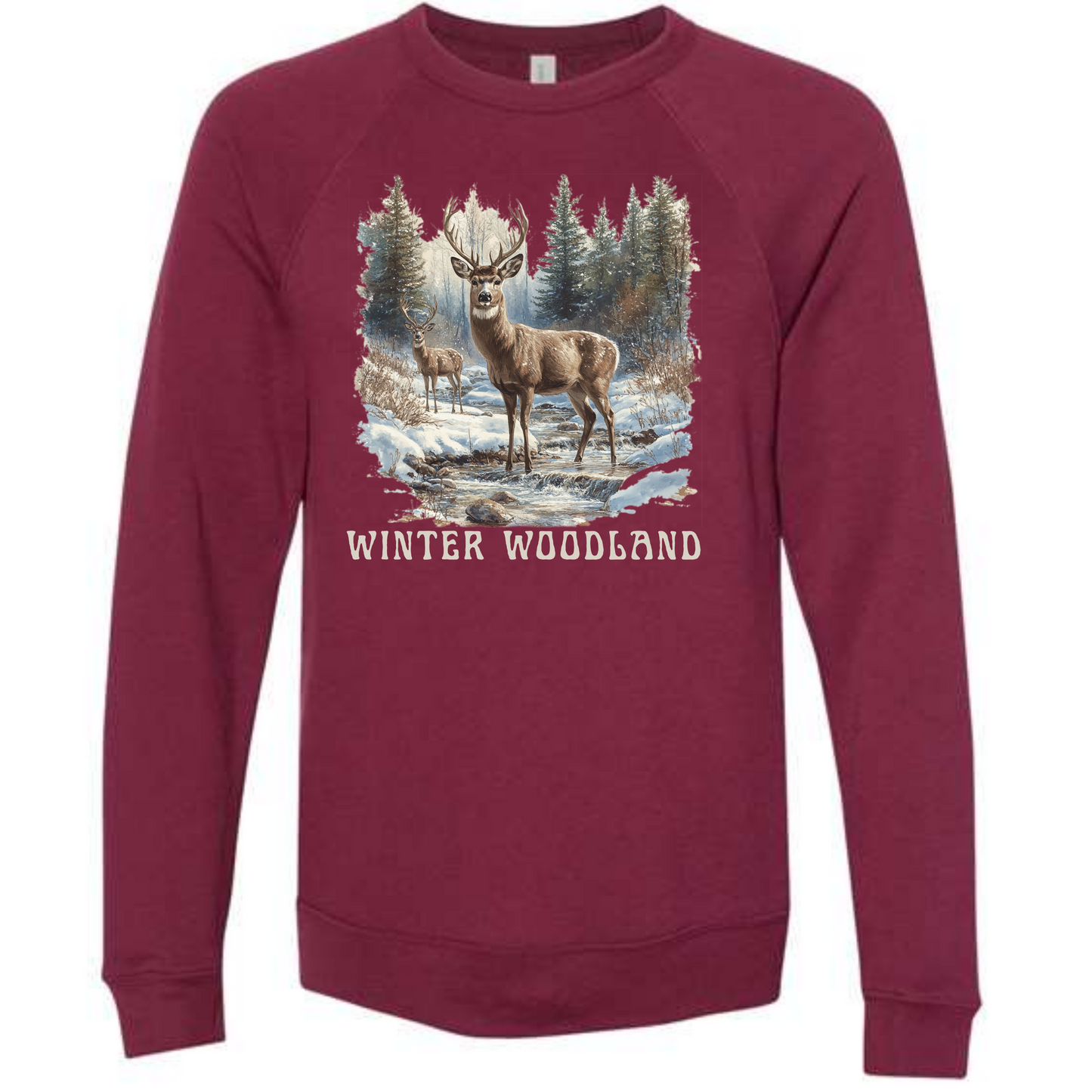 Winter Wonderland - Sponge Fleece Raglan Sweatshirt - Assorted Colors