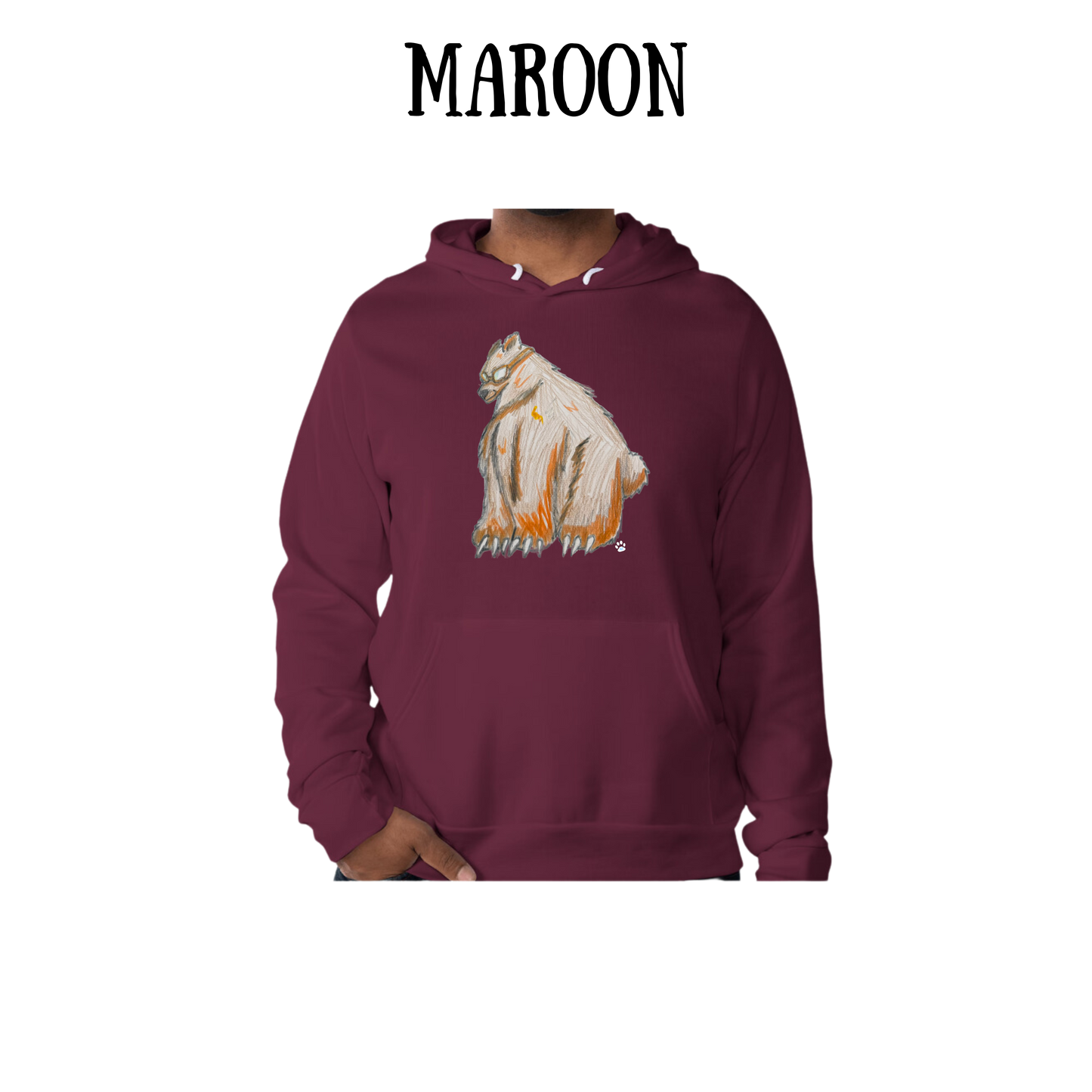 AC - Muscle Bear - Sponge Fleece Hoodie - Assorted Colors