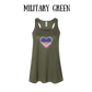 PP - One Nation One Heart - Women's Flowy Racerback Tank