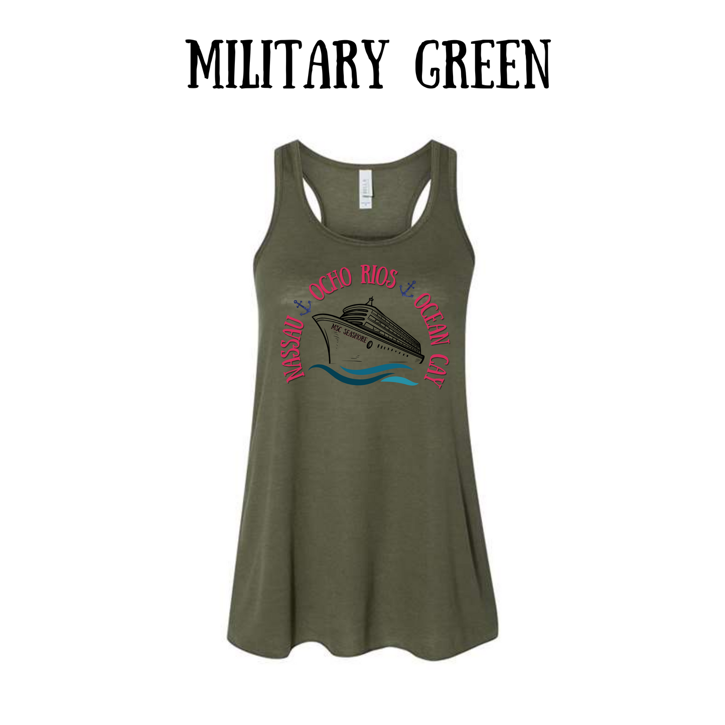 VP - MSC Seashore - Women's Flowy Racerback Tank