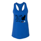 My Cat and I spill the tea about you - Bella+Canvas - Women's Jersey Racerback Tank