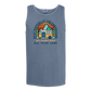 What Happens At The Campground - Comfort Colors - Unisex Tank - Neutral Colors & Blues