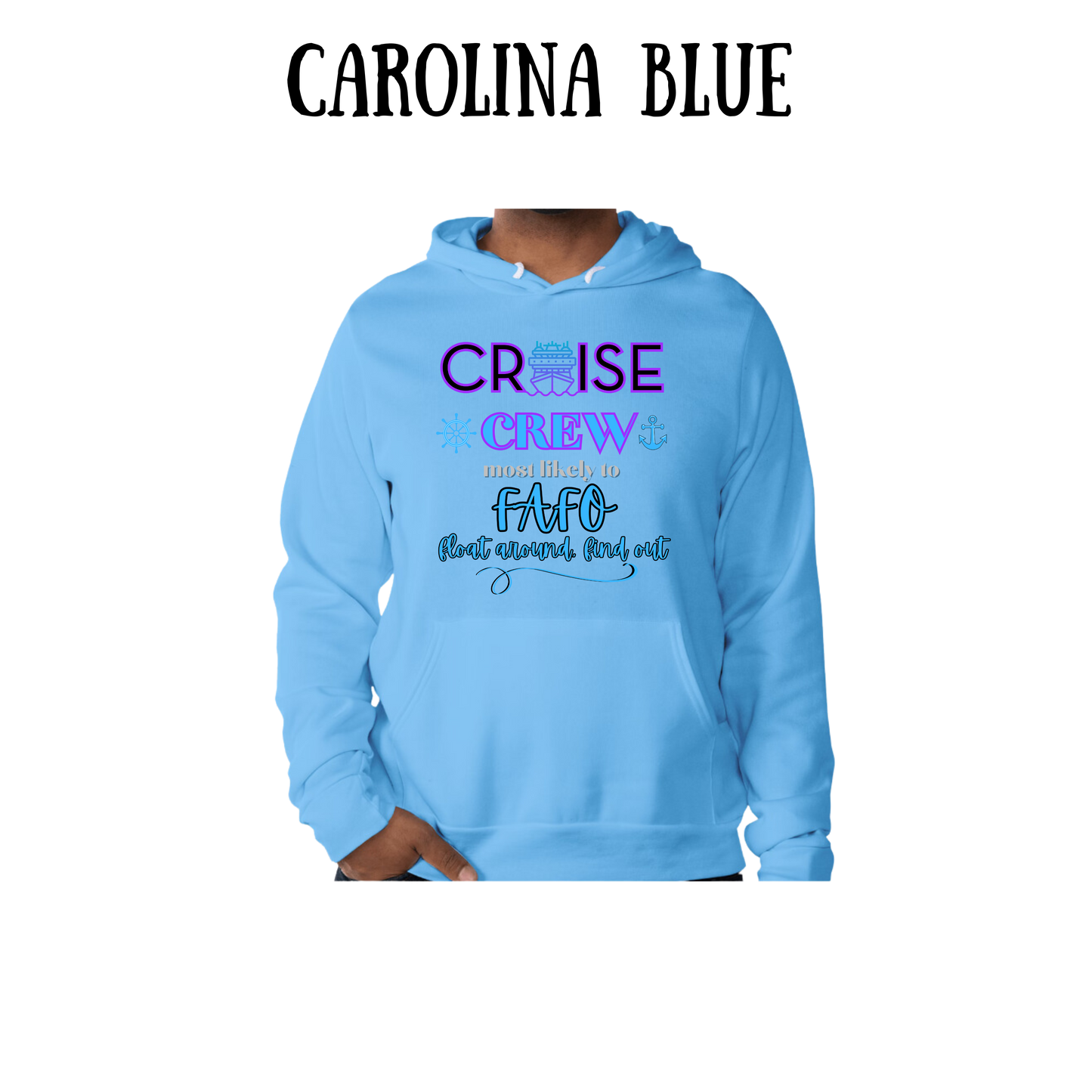 VP - Cruise Crew FAFO - Sponge Fleece Hoodie - Blues, Purples