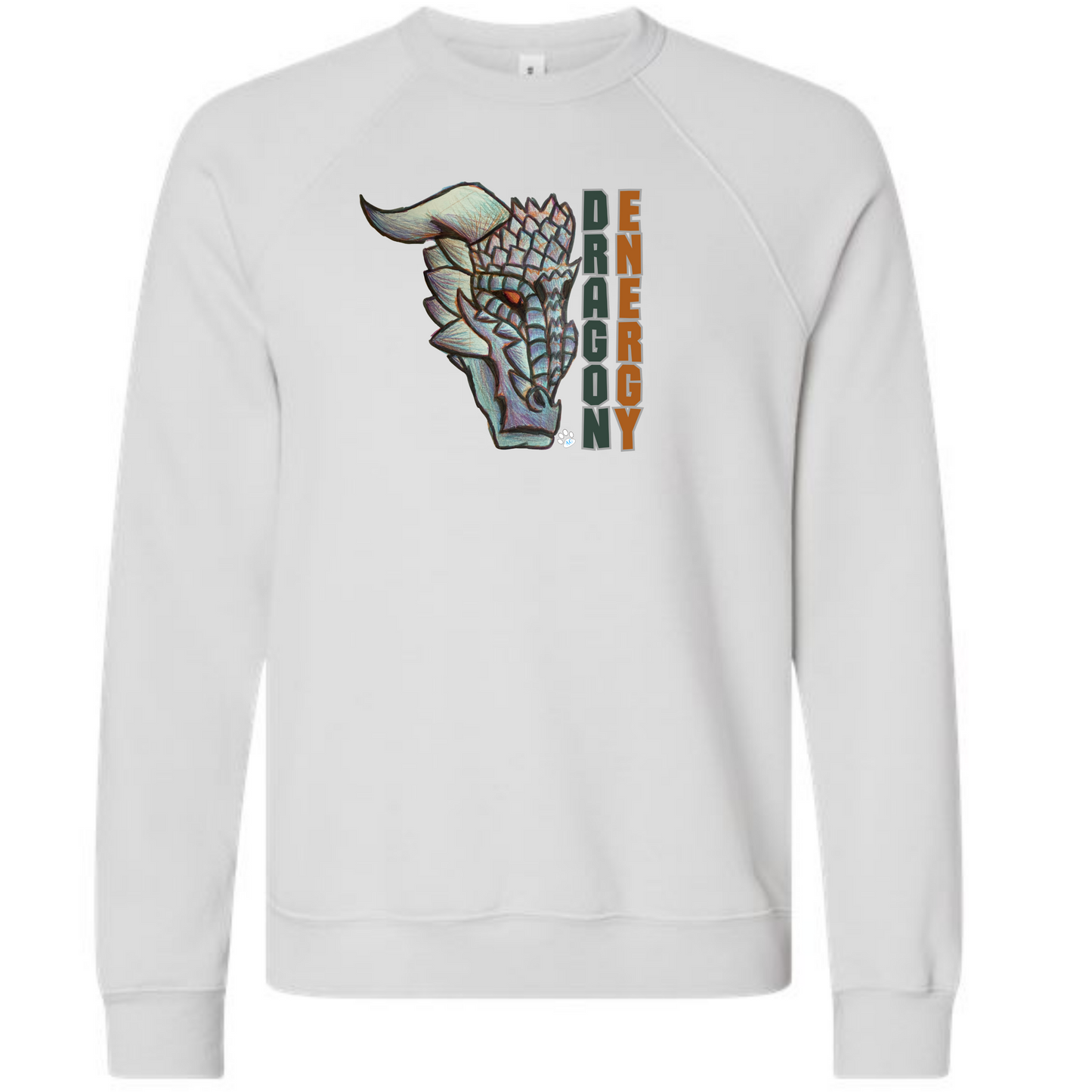 Dragon Energy - Sponge Fleece Raglan Sweatshirt - Assorted Colors