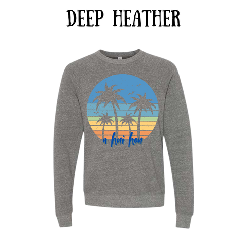 VP - A Hui Hou  - Sponge Fleece Raglan Sweatshirt - Greens, Neutrals