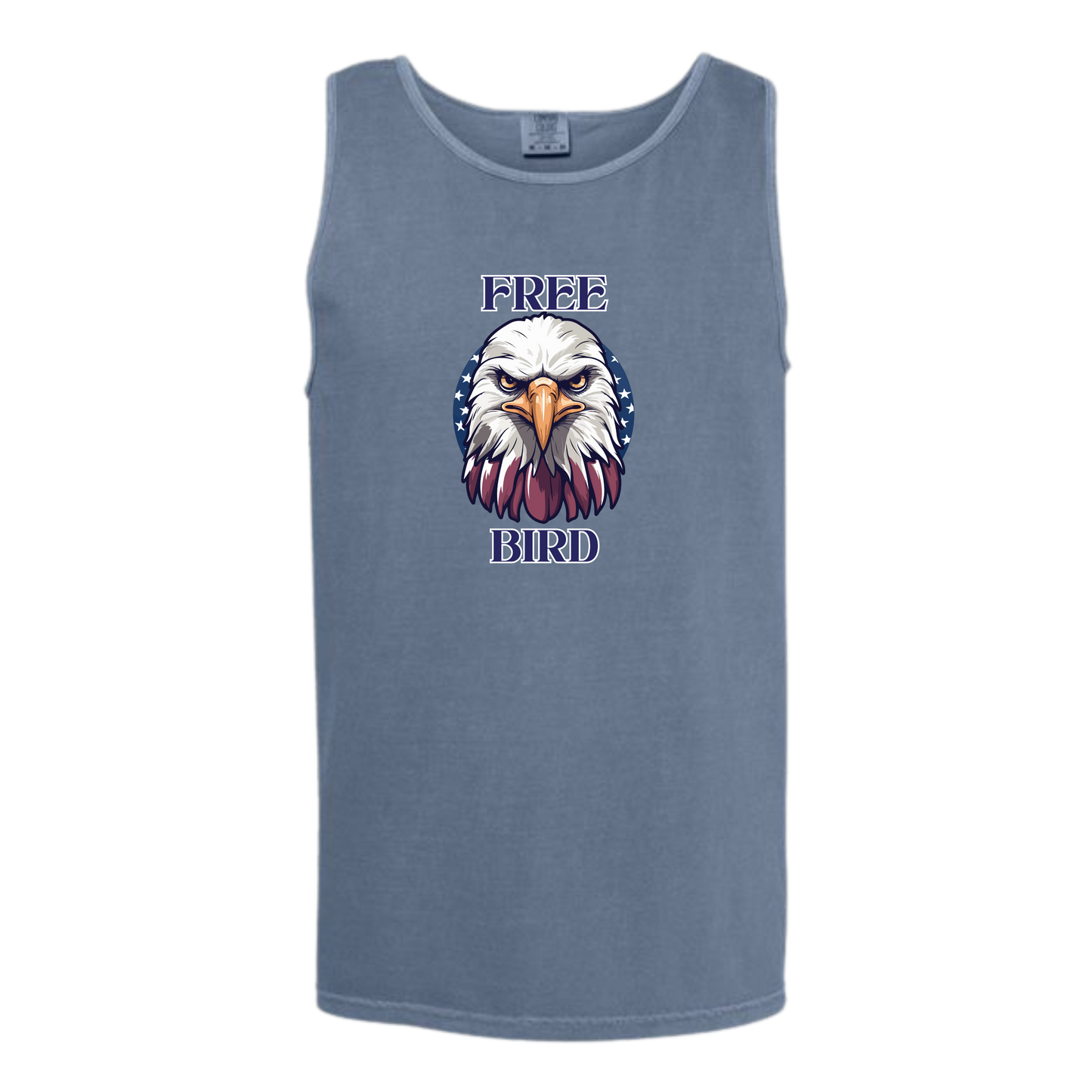 Free Bird - Comfort Colors - Unisex Tank - Neutral Colors & Blues