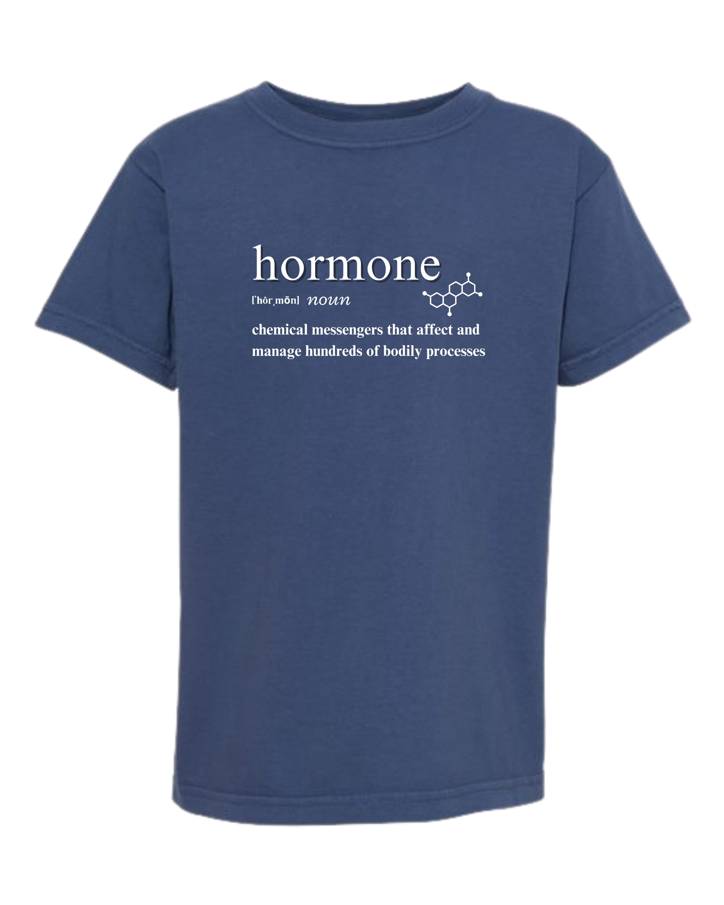 Hormone - Comfort Colors - Heavyweight Youth Tee - Neutral Colors & Blues
