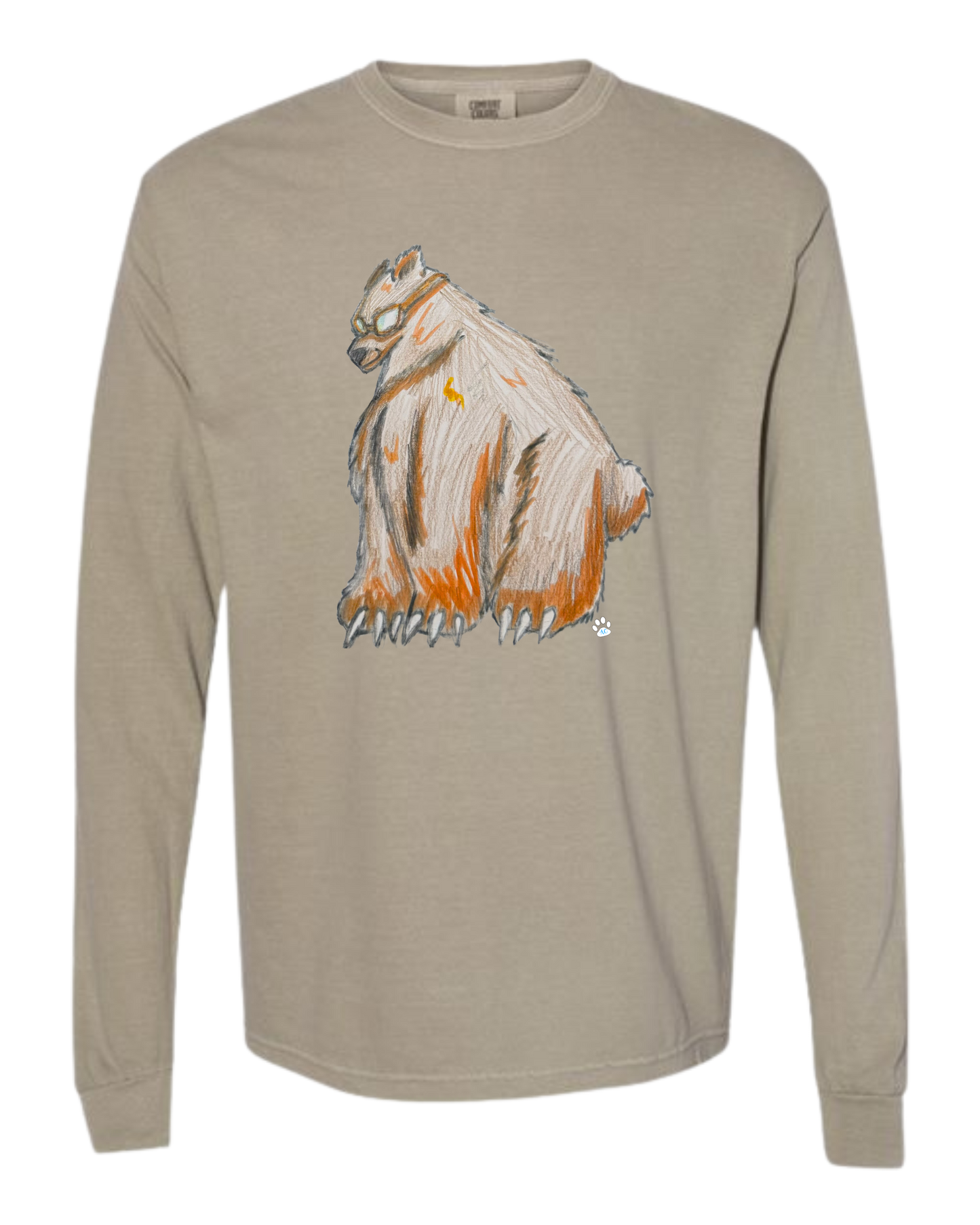 Muscle Bear - Comfort Colors - Heavyweight Long Sleeve Tee - Neutral Colors
