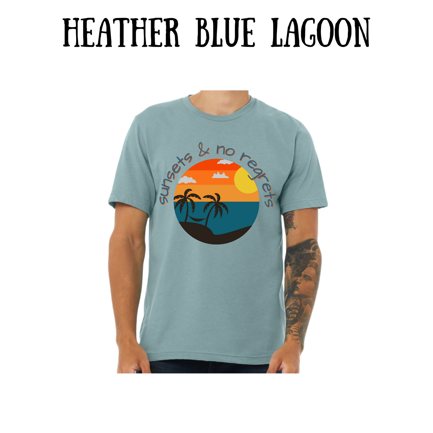 VP - Sunsets & No Regrets - Unisex Tee - Blues