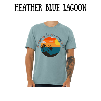 VP - Sunsets & No Regrets - Unisex Tee - Blues