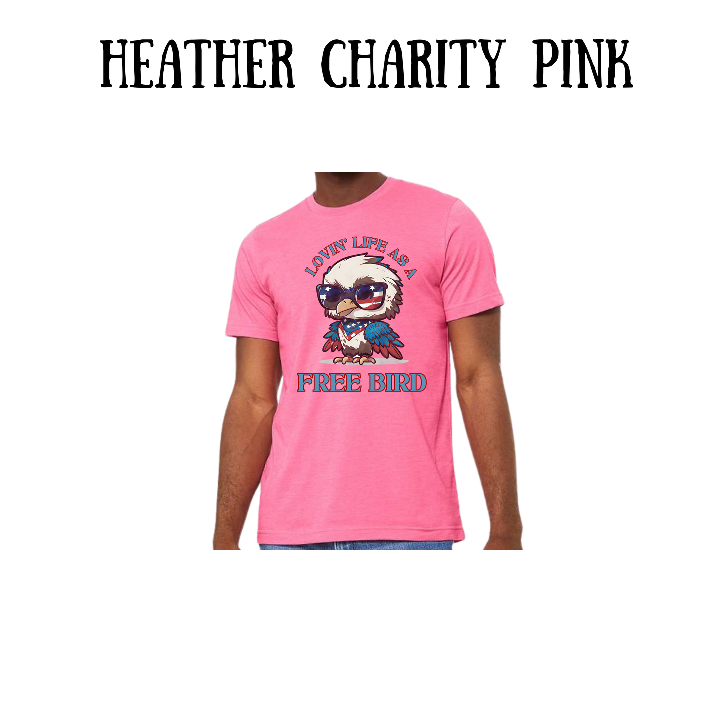 PP - Lovin' Life As A Free Bird - Unisex Tee - Pinks, Purples, Neutrals
