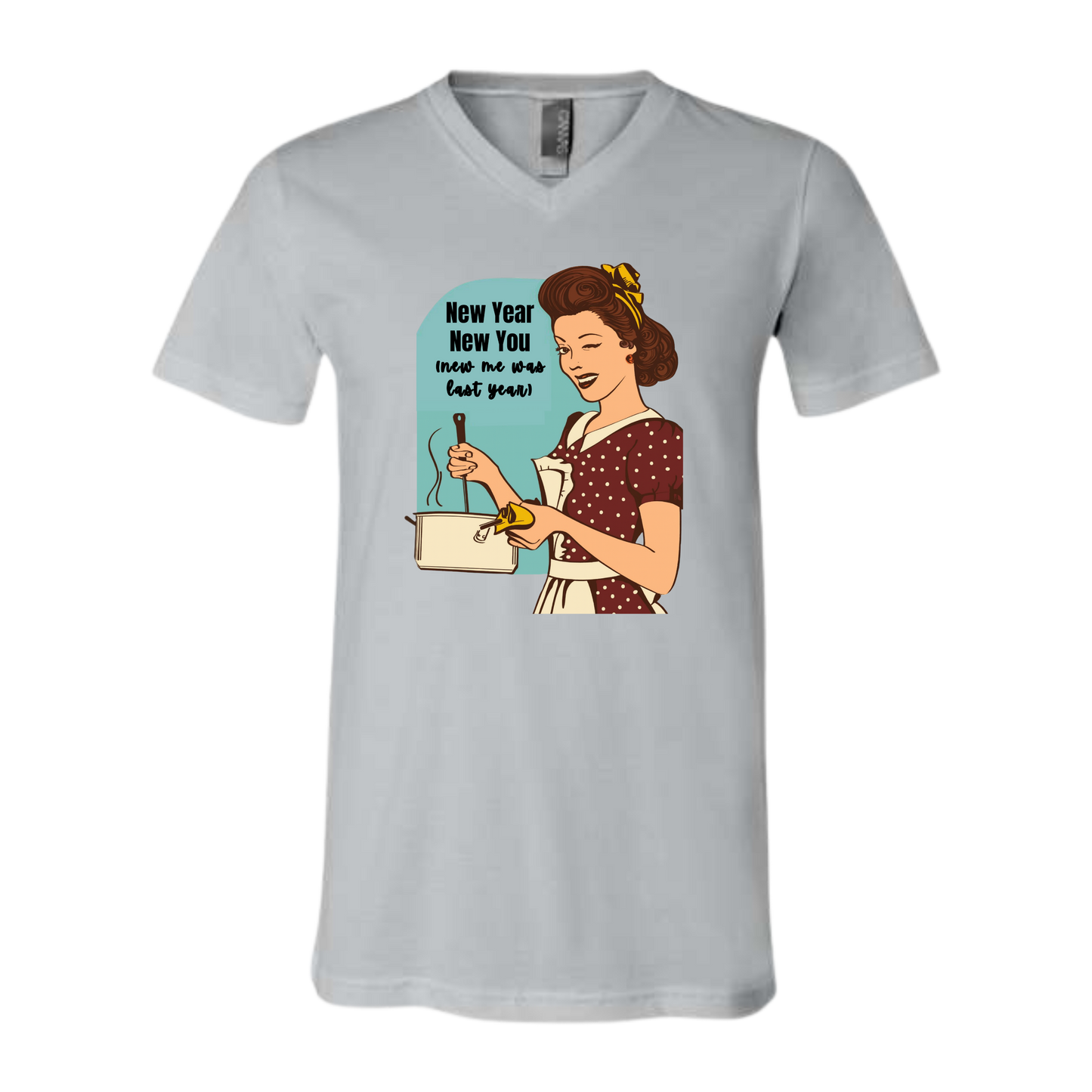 New Year New You - Bella+Canvas - Unisex V-Neck - Neutral Colors