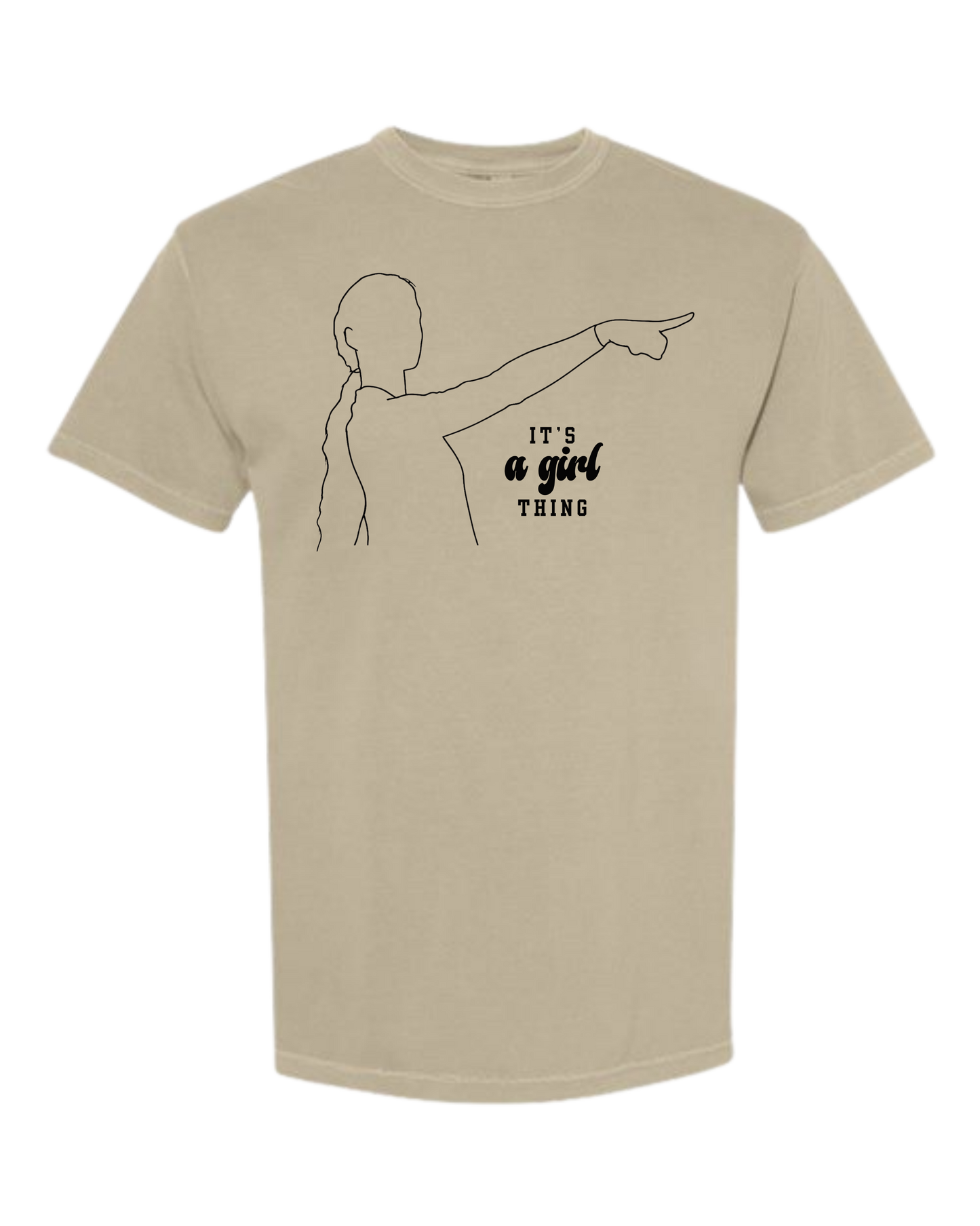 It's A Girl Thing - Comfort Colors - Heavyweight Unisex Tee - Neutral Colors