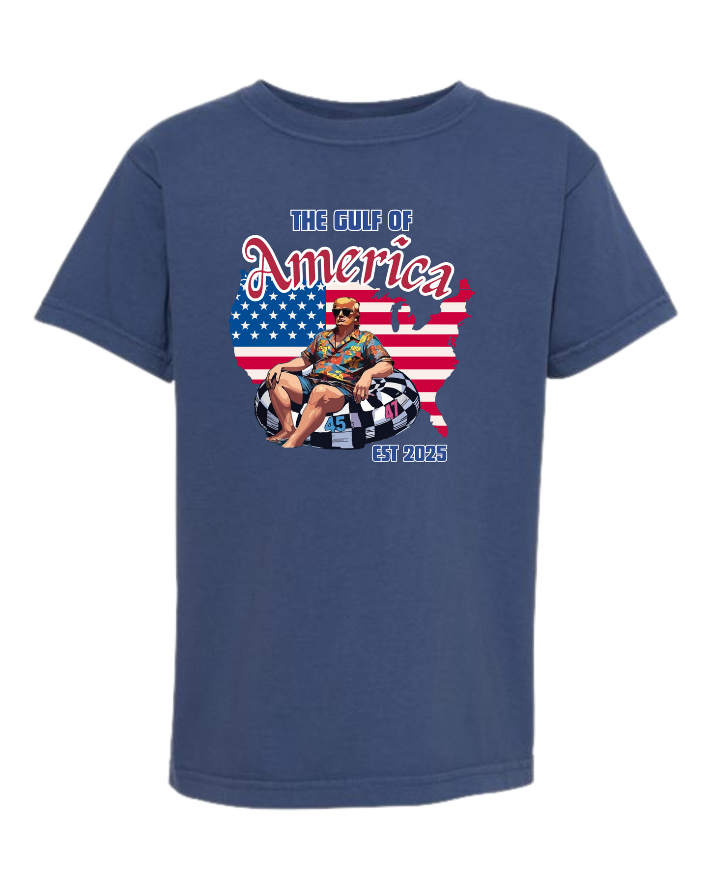 The Gulf of America - Comfort Colors - Heavyweight Youth Tee - Neutral Colors & Blues