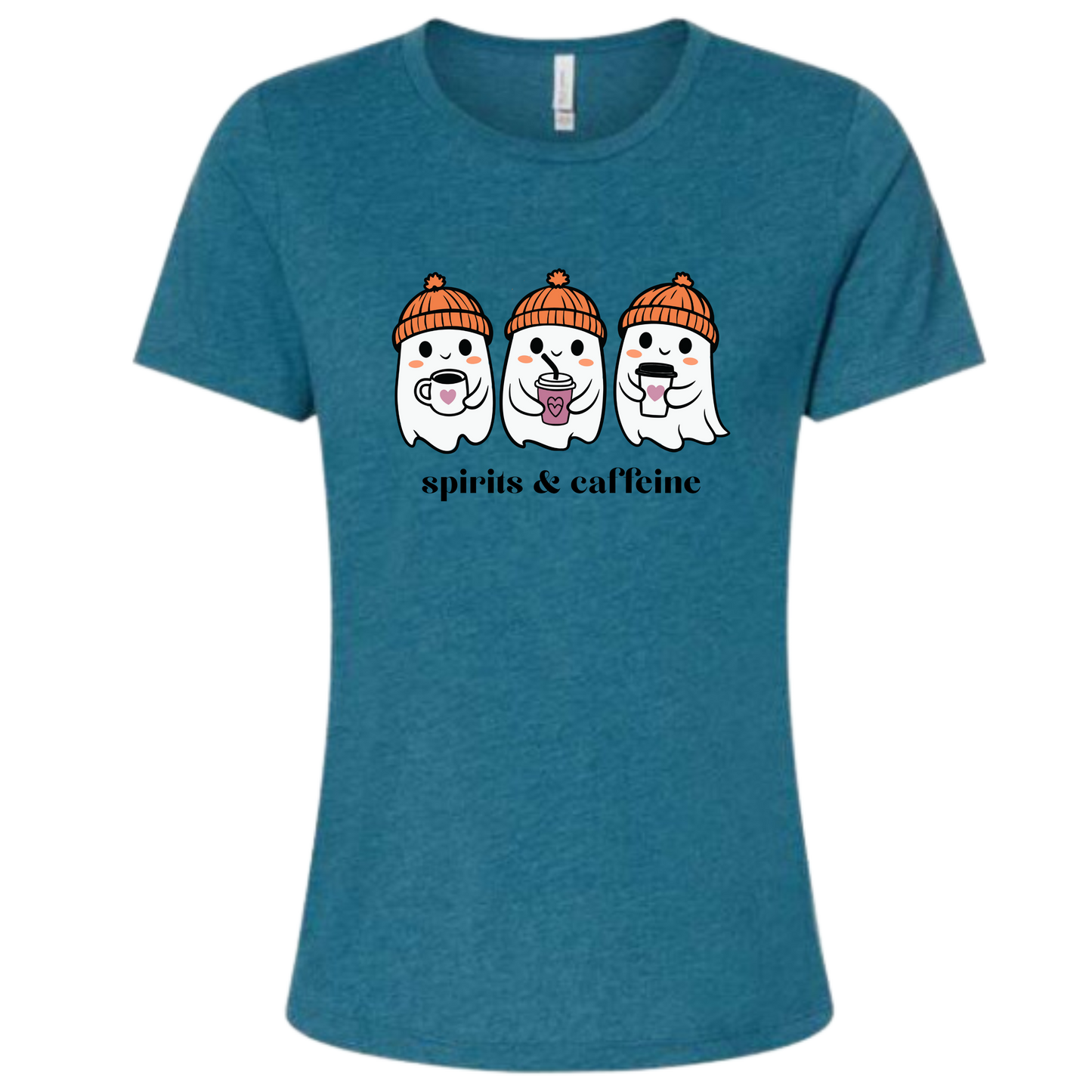 Spirits & Caffeine - Women's Relaxed Fit Tee - Assorted Colors