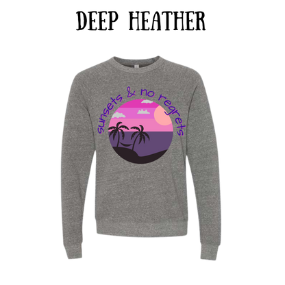 VP - Sunsets & No Regrets - Sponge Fleece Raglan Sweatshirt - Greens, Neutrals